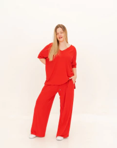 Pantalón Astrid rojo en internet