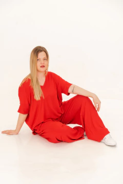 Pantalón Astrid rojo - comprar online