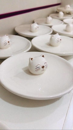 Porta Jóias em porcelana de gatinho