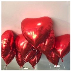 Balão de Coração Vermelho Metalizado 18'' - - comprar online