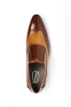 Zapatos de cuero bi-color - comprar online