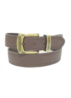 Hebilla Pampa. Cuerina Pase 35 mm. MARRÓN - comprar online