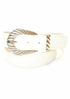 HEBILLA ADRI . CUERINA. PASE 30 MM. BLANCO - comprar online