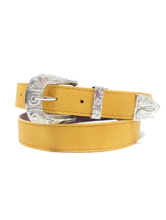 TEXANO CON PUNTERA. CUERINA PASE 30 MM. MOSTAZA. - comprar online