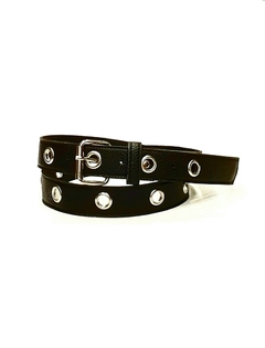 OJALILLO SIMPLE ESPECIAL. CUERINA PASE 30 MM. NEGRO.
