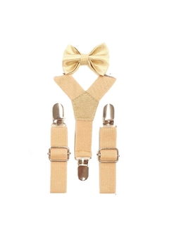 conjunto tirador + moño bebé (0 a 18 meses) beige. - comprar online