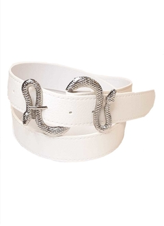 HEBILLA COBRA. CUERINA PASE 35 MM. BLANCO