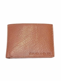 BILLETERA DE CUERO CON DOBLE TARJETERO. SUELA.