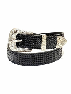 TEXANO CON PUNTERA. CUERINA PASE 30 MM. diamante negro especial