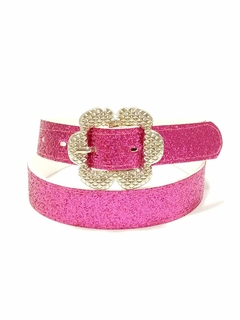 FLOR GLITTER FUCSIA. PASE 25 MM.