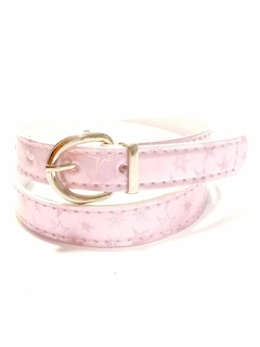 CUERINA PASE 20 MM. metalizado estrellas rosa
