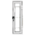 Lucera raja de aluminio Basic FORTUNA con vidrio de 3mm rebatible de abrir