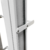 Lucera raja de aluminio Basic FORTUNA con vidrio de 3mm rebatible de abrir - comprar online