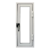 Lucera raja de aluminio Basic FORTUNA con vidrio de 3mm rebatible de abrir - comprar online