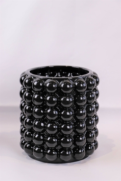 vaso decorativo cerâmica de bolinhas dots - loja online