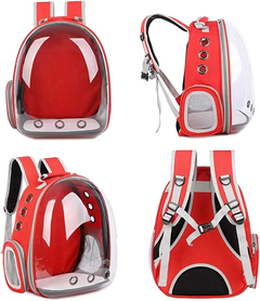 Imagen de Mochila Bolso Trasportador transparente / Naranja