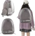 Mochila Bolso Trasportador transparente Gris - tienda online