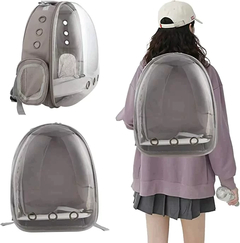 Mochila Bolso Trasportador transparente / Naranja - tienda online