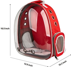 Mochila Bolso Trasportador transparente / Naranja - pets