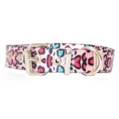 Collar animal print rosa