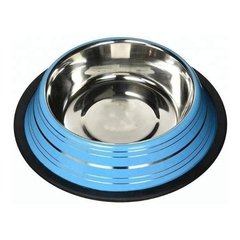 COMEDERO DE ACERO INOXIDABLE CON BASE ANTIDESLIZANTE - pets