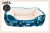 Cama Dogit Rectangular Con Corderito Azul Mediana - comprar online