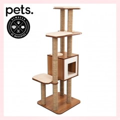 CATIT VESPER HIGH BASE XL WALNUT 58 X 77 X 158 CM - comprar online