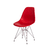 Cadeira Eiffel Eames Cromada - Vermelha