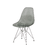 Cadeira Eiffel Eames Cromada - Preto Translúcido