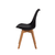 Cadeira Saarinen Wood - Preta - Decco Móveis 