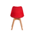 Cadeira Saarinen Wood - Vermelha na internet