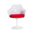 Cadeira Saarinen Bade de Aluminio Com Braço - Branca e Vermelha - comprar online