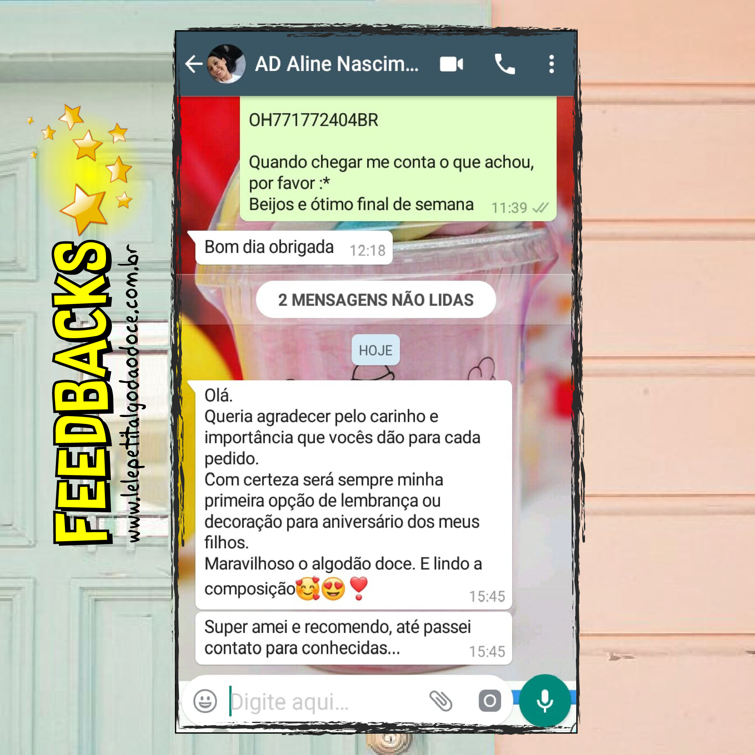Loja online de Lele Petit® Algodão Doce - Feedbacks Loja online de Lele Petit® Algodão Doce - Feedbacks