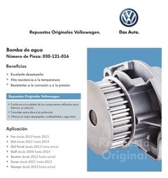 BOMBA DE AGUA FOX / SURAN GOL TREND / VOYAGE ORIGINAL 030 121 016