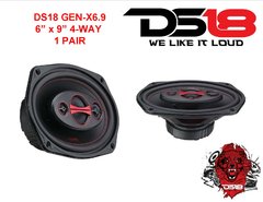 Jgo de parlantes 6x9 DS18 4 vias