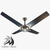 VENTILADOR DE TECHO ACERO / WENGUE