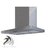 CAMPANA ACERO PIANA 90 CM - CON EXTRACTOR - CON SALIDA AL EXTERIOR
