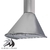 CAMPANA CONO ACERO 90 CM - CON EXTRACTOR - CON SALIDA AL EXTERIOR