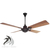 VENTILADOR DE TECHO ARTESANAL - 1.40 DIAMETRO NEGRO / MADERA MACIZA