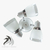 3 SPOTS DIRECCIONABLES CON VIDRIO