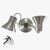 2 SPOTS DIRECCIONBLES PLATIL - ACERO / BLANCO - comprar online