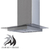 CAMPANA MURANO 60 CM - CON EXTRACTOR - CON SALIDA AL EXTERIOR
