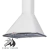 CAMPANA PC PIRAMIDAL COLOR BLANCO 60 CM - CON EXTRACTOR - CON SALIDA AL EXTERIOR