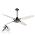 VENTILADOR DE TECHO - 1,30 DIAMETRO - ALUMINIO PULIDO - 4 PALAS BLANCAS ALUMINIO