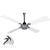 VENTILADOR DE TECHO ARTESANAL 1.50 DIAMETRO PLATA VIEJA Y BLANCO