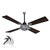 VENTILADOR DE TECHO ARTESANAL 1.50 DIAMETRO PLATA VIEJA Y MADERA