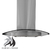 CAMPANA VETRO 75 CM - CON EXTRACTOR - CON SALIDA AL EXTERIOR