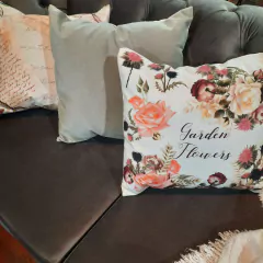Almohadones deco. Pack x 3 unidades. Rosas