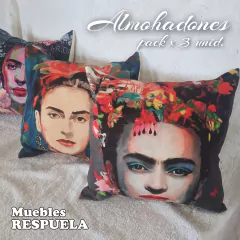 Almohadones deco. Pack x 3 unidades. FRIDA
