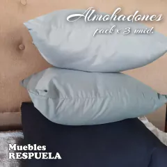 Almohadones deco. Pack x 3 unidades - LISOS - comprar online